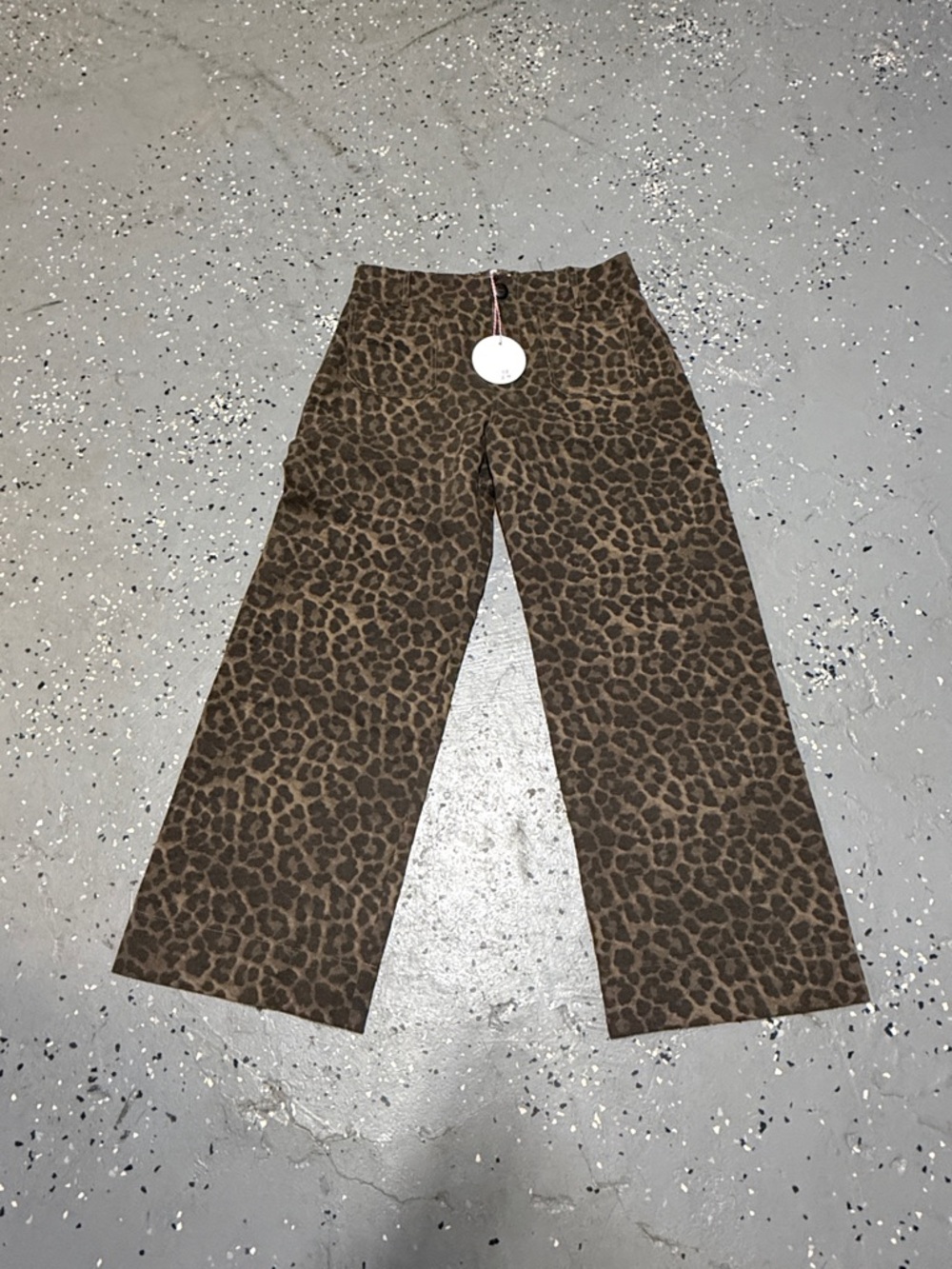 Umgee Brown Leopard Print Wide-Leg Pants